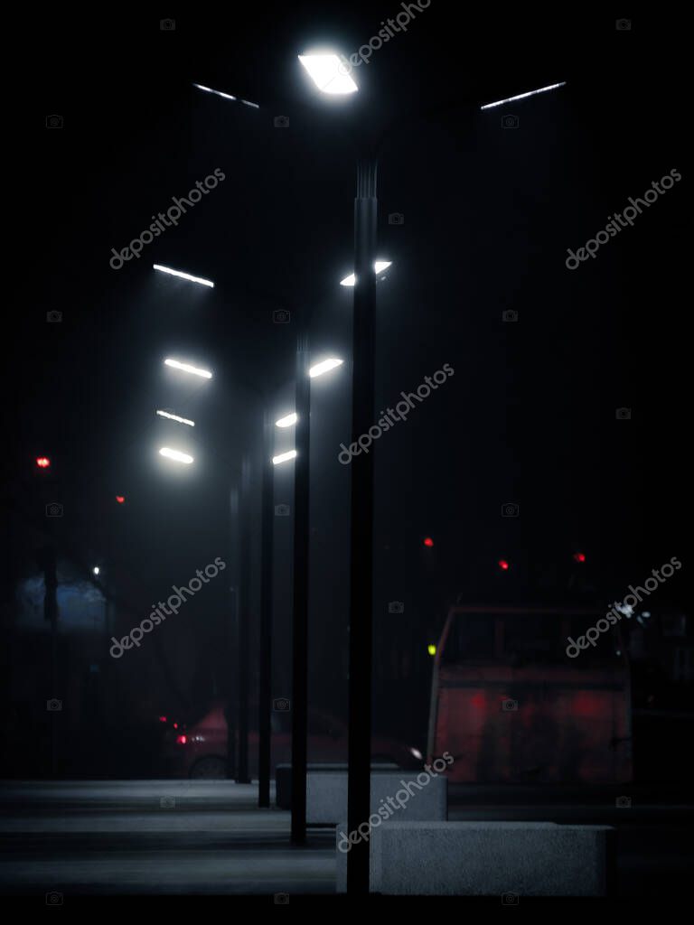 Estacionamiento con nueva iluminación LED que mejora la seguridad nocturna